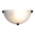 Access Lighting Mona, 1 Light LED Wall Sconce, Oil Rubbed Bronze Finish, Alabaster Glass 20417LEDDLP-ORB/ALB